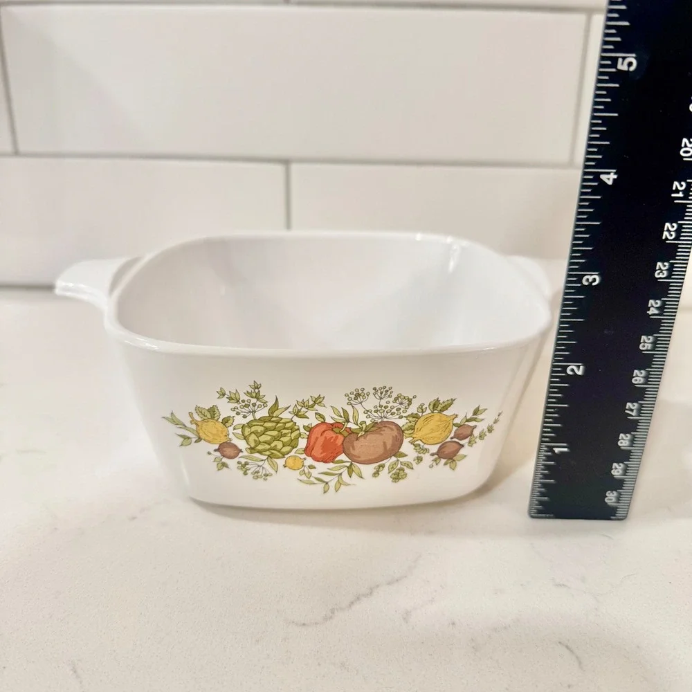 Vintage Corning Ware Spice O Life P-23-B 2 3/4 Cup Square Casserole Dish USA